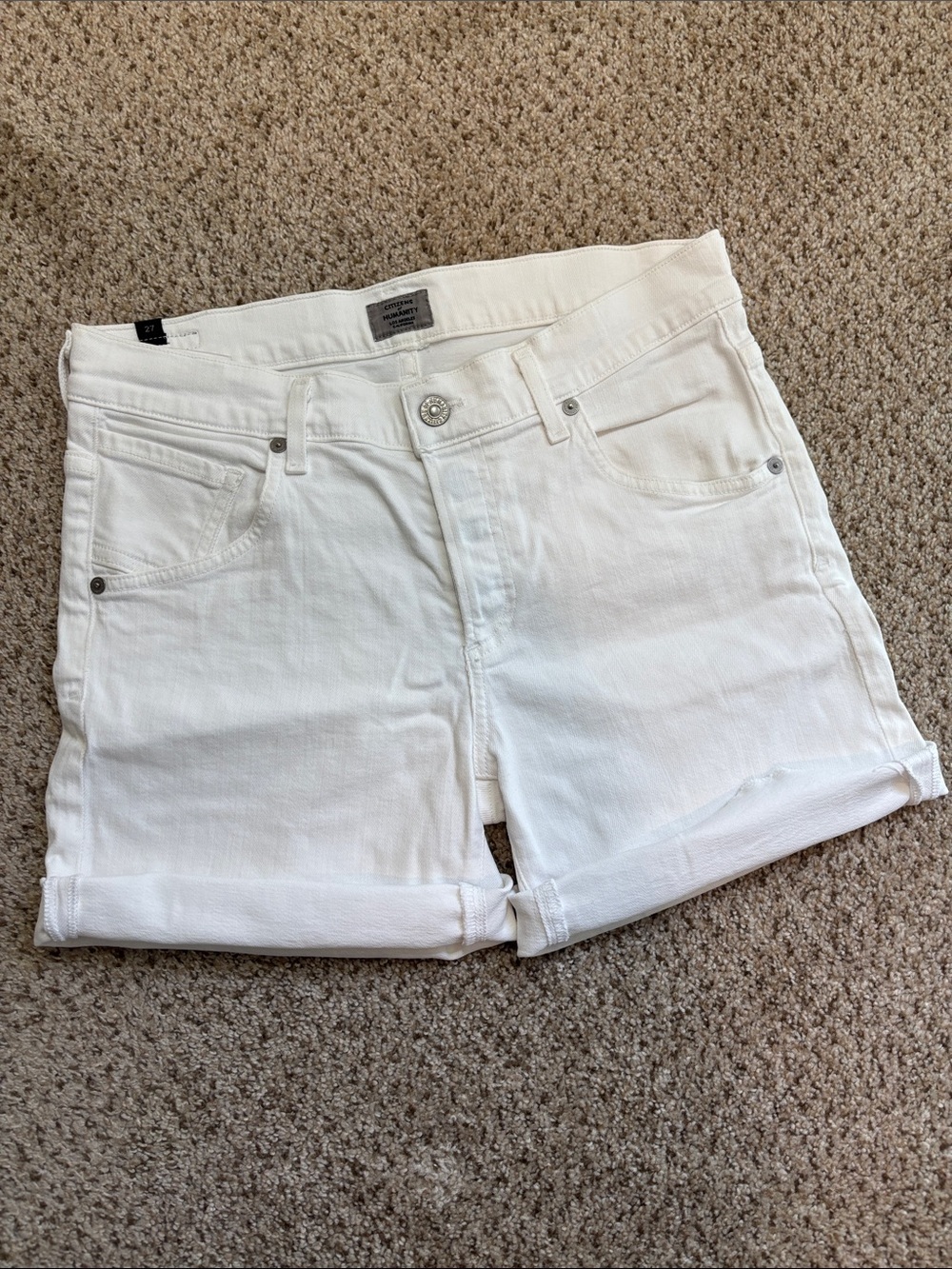 Citizens of Humanity White High Rise Short Women's Size 27